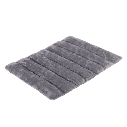 Large Plush Dog Bed Grey 101x71x3cm