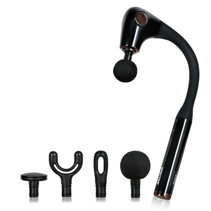 Massage Gun Extended Handle Black 35x19cm