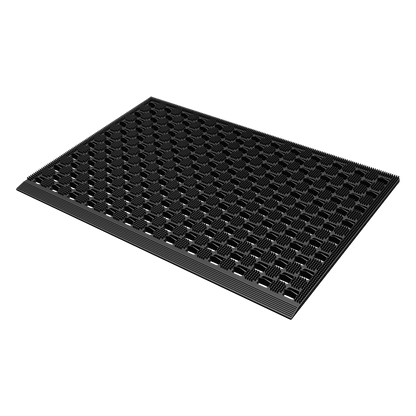 Front Door Mat Black Tpe 90x60cm