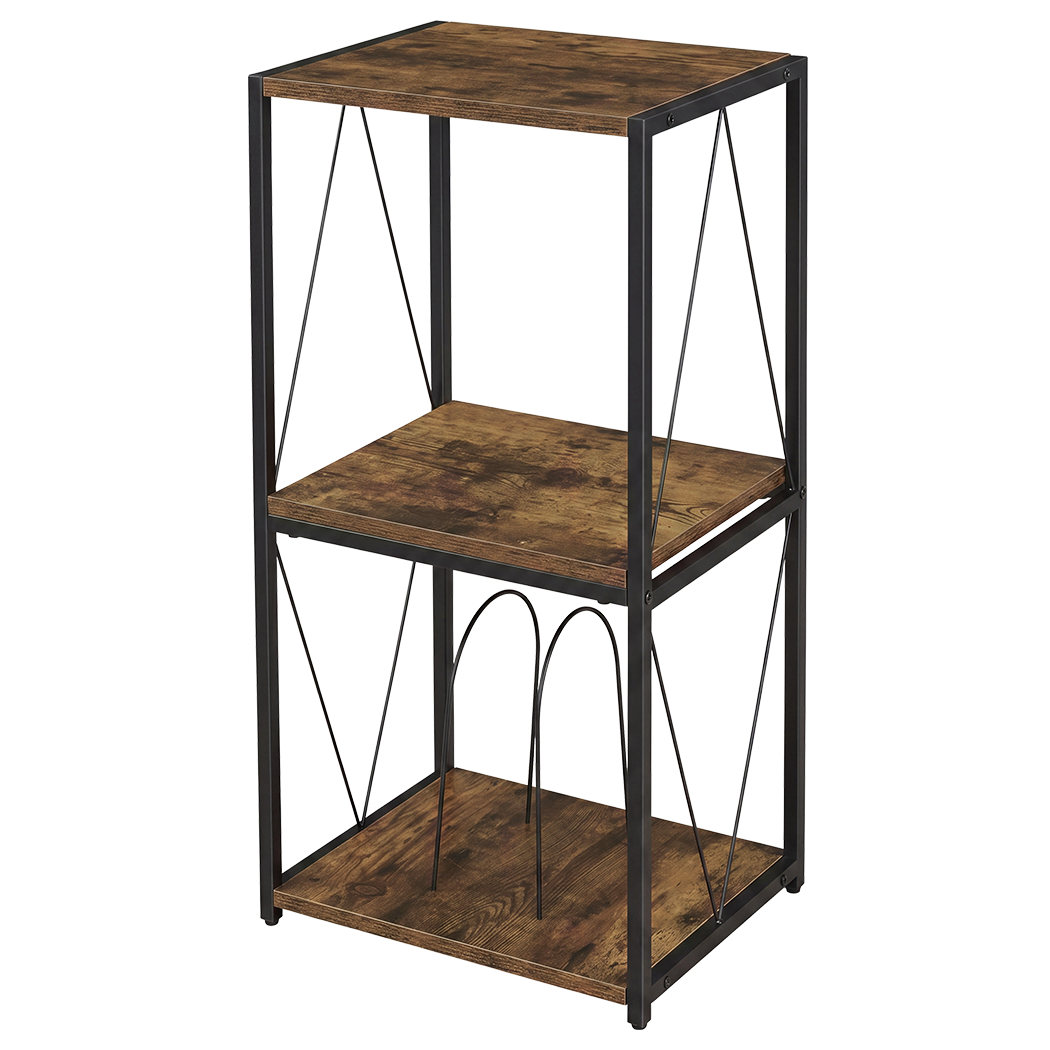 Vinyl Record Stand Black 16x16x0.8cm