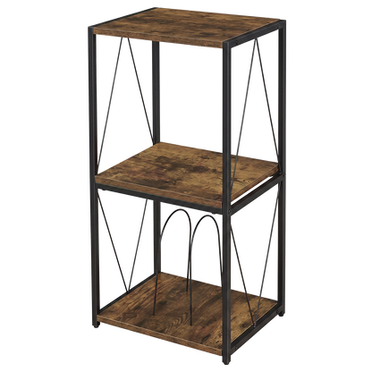 Vinyl Record Stand Black 16x16x0.8cm