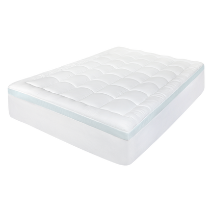 Gel Memory Foam Mattress Topper Double Size 137x190x8cm