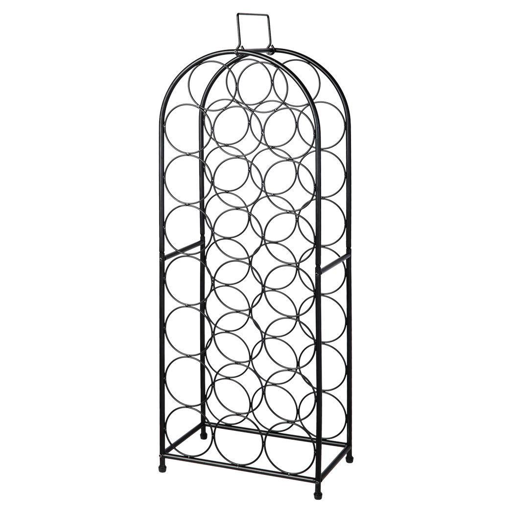 Wine Rack Metal Storage 31x18x82cm