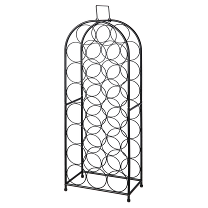 Wine Rack Metal Storage 31x18x82cm