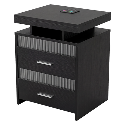 Smart Bedside Table Charging Station 45x40x60cm