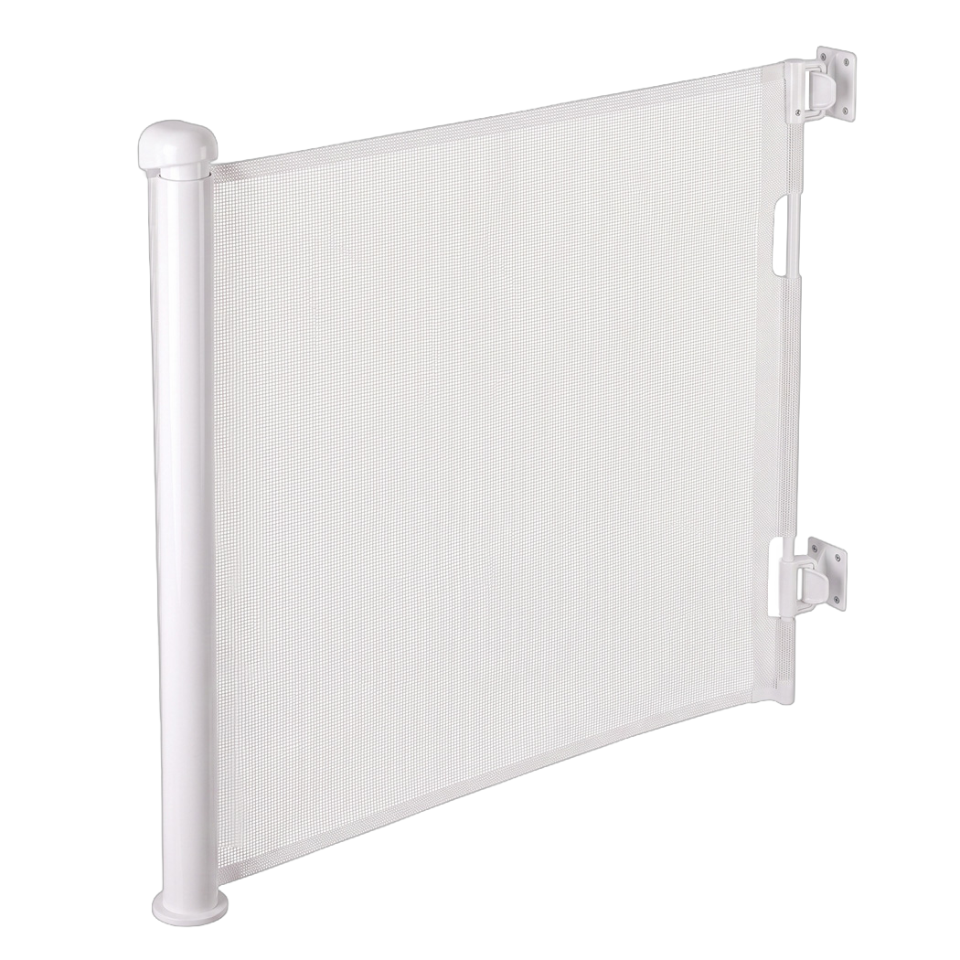 Retractable Baby Gate 150cm Grey 150x9x85.7cm