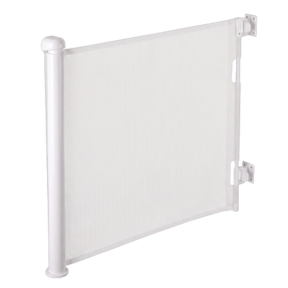 Retractable Baby Gate 150cm Grey 150x9x85.7cm