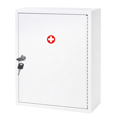 Medicine Storage Lockable Cabinet 39x32.5x14cm