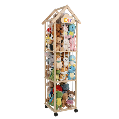 Kids Toy Storage Tower Pine Wood 150cm | HomeAndLiving