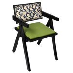 Compact 1X Dining Chair Retro Backrest Chair  Durable Frame