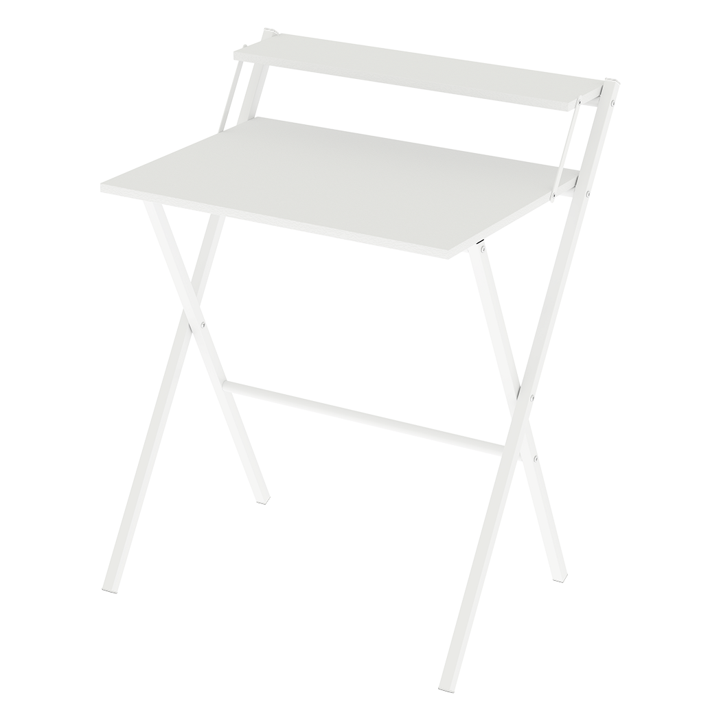 Foldable Computer Desk White 67.5x45x84cm