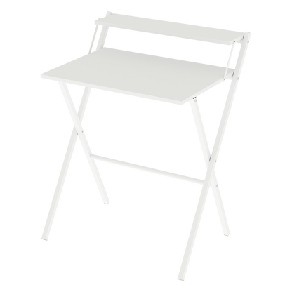 Foldable Computer Desk White 67.5x45x84cm