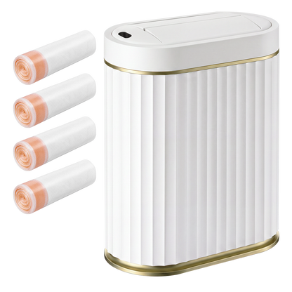 Automatic Touchless Rubbish Bin White 26x14x29cm