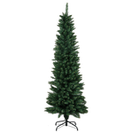 Compact 1.8M 600Tips Pencil Christmas Tree  Wood Finish Classic