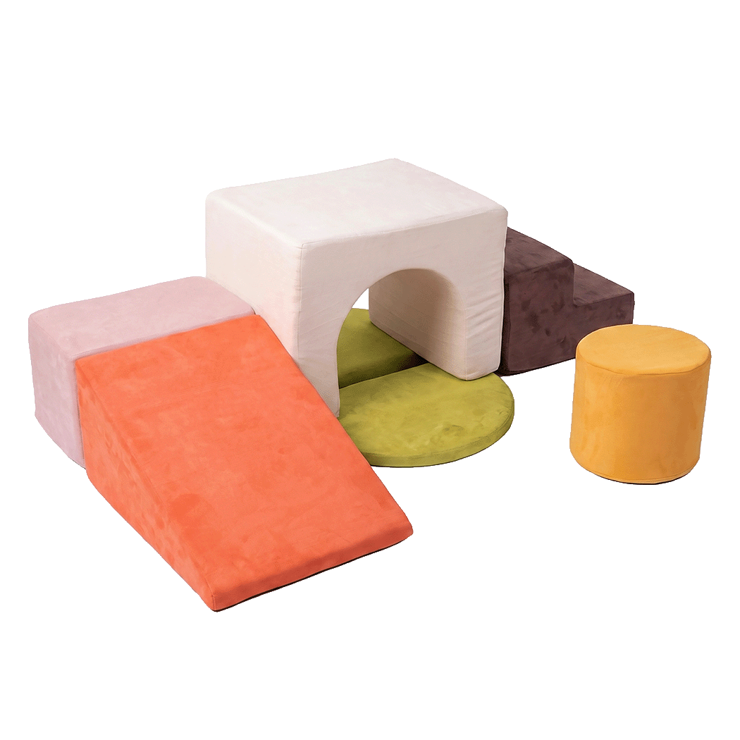 Bopeep Kids Climbing Foam Blocks Playset 7Pcs Toddler Soft Couch Crawl Play Toys