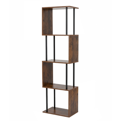 5 Tier Bookshelf Storage Rack 38x24x126cm