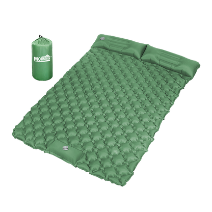 Inflatable Camping Double Mattress Green 198x130x6.5cm