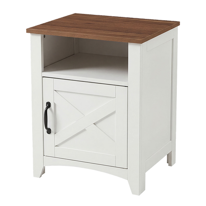 White Bedside Tables With Storage 45x40x60cm