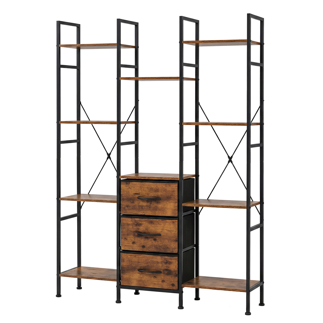 Bookshelf Storage Black 100x23x141.5cm