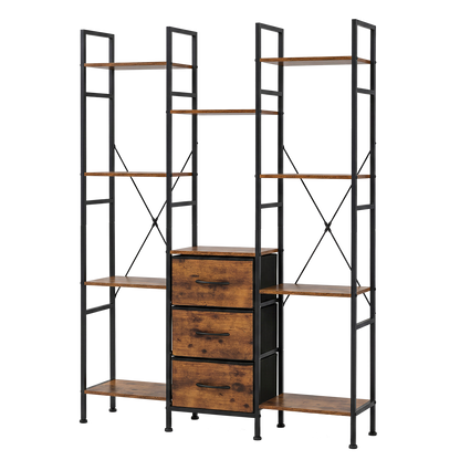 Bookshelf Storage Black 100x23x141.5cm