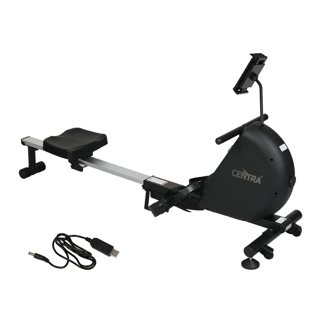 Smart Rowing Machine Black 167x55x79cm