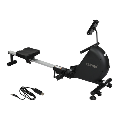 Smart Rowing Machine Black 167x55x79cm