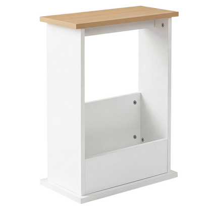 Levede Slim Side Table Magazine Rack Narrow Sofa End Table Storage Living Room