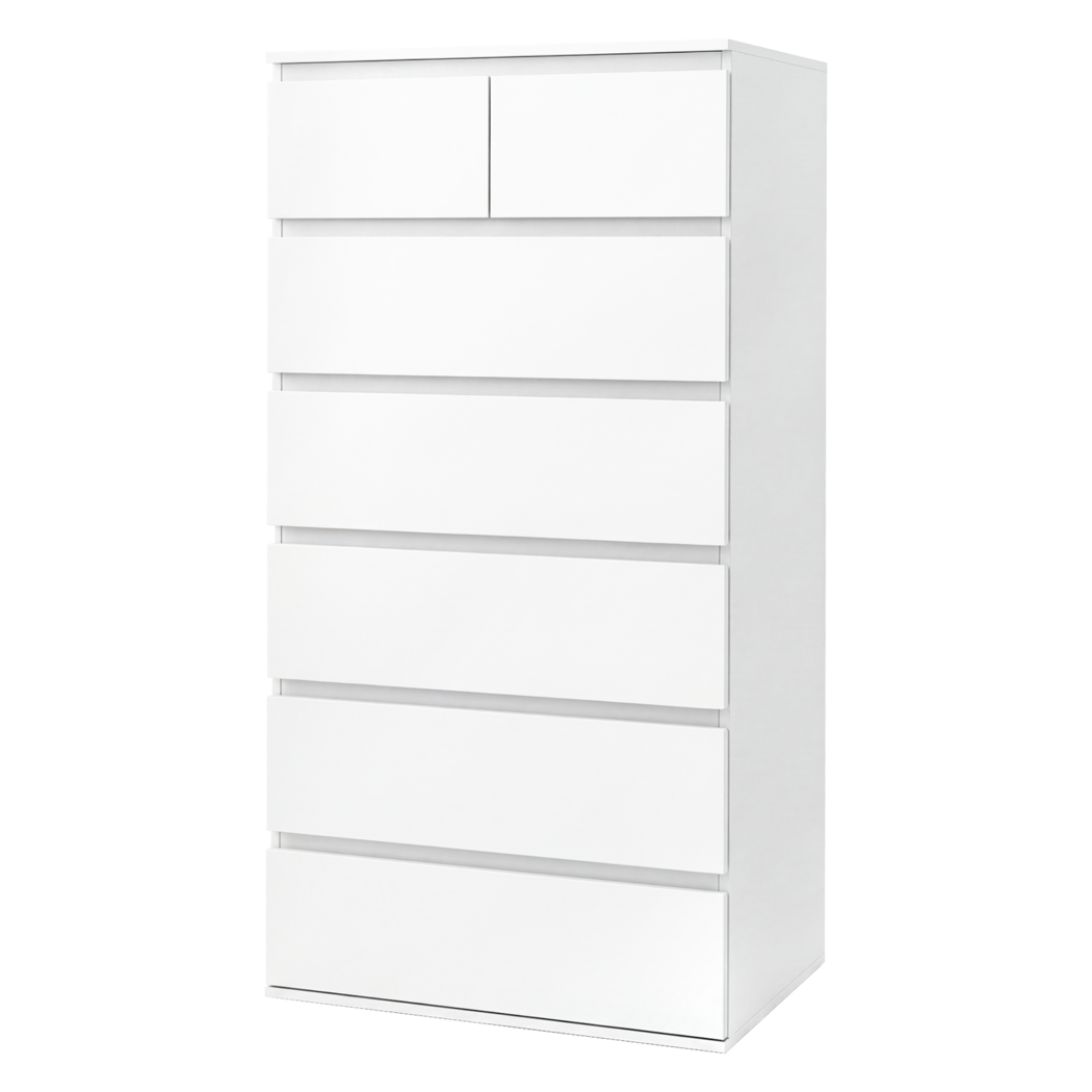 7 Drawer Tallboy Dresser White Storage | HomeAndLiving - 10