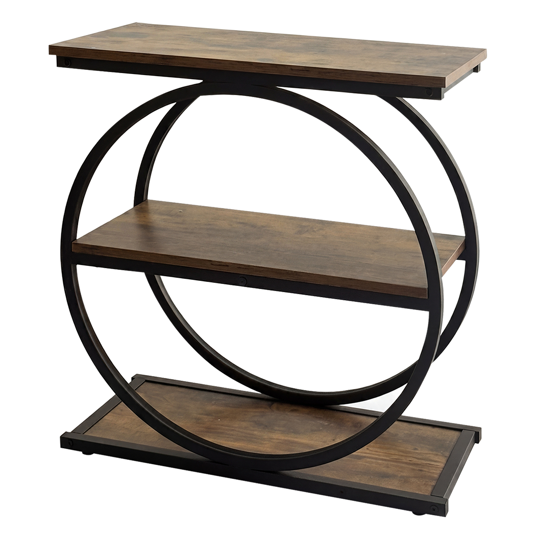 3 Tier Narrow Side Table Industrial Bedside | HomeAndLiving