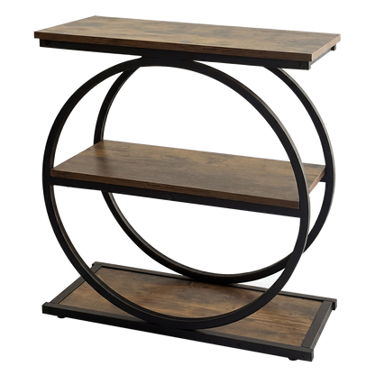 3 Tier Narrow Side Table Industrial Bedside | HomeAndLiving