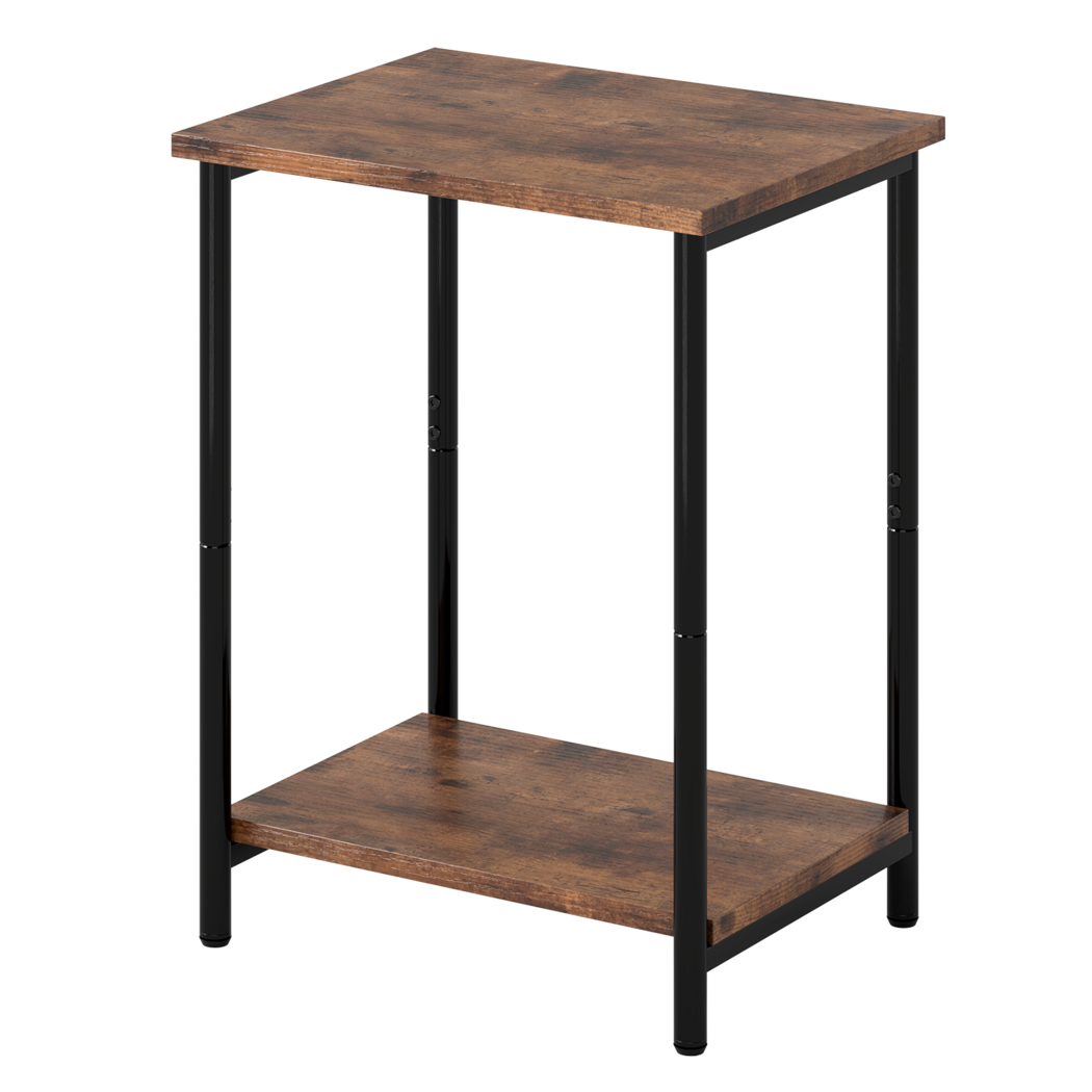 2-Tier Industrial Side Table Nightstand | HomeAndLiving