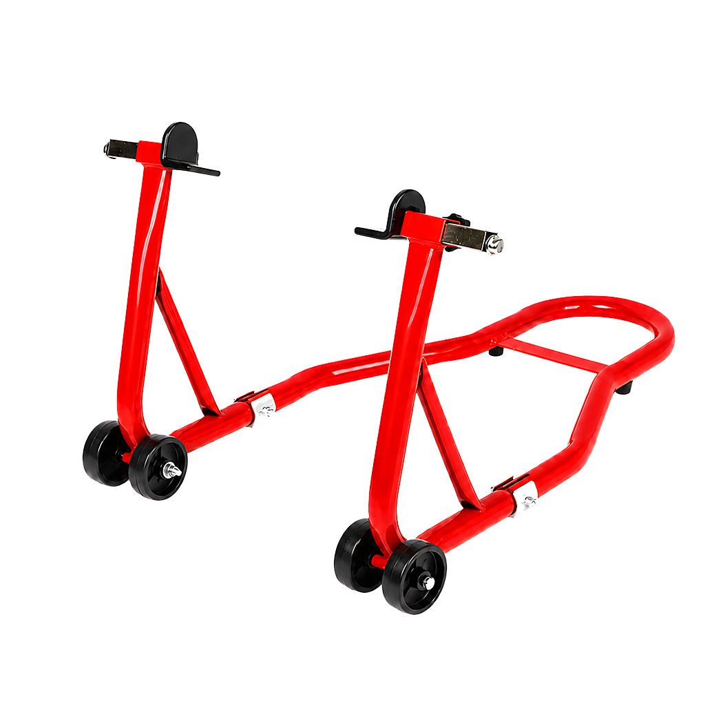 Motorcycle Stand Heavy Duty Red 81x51x37cm