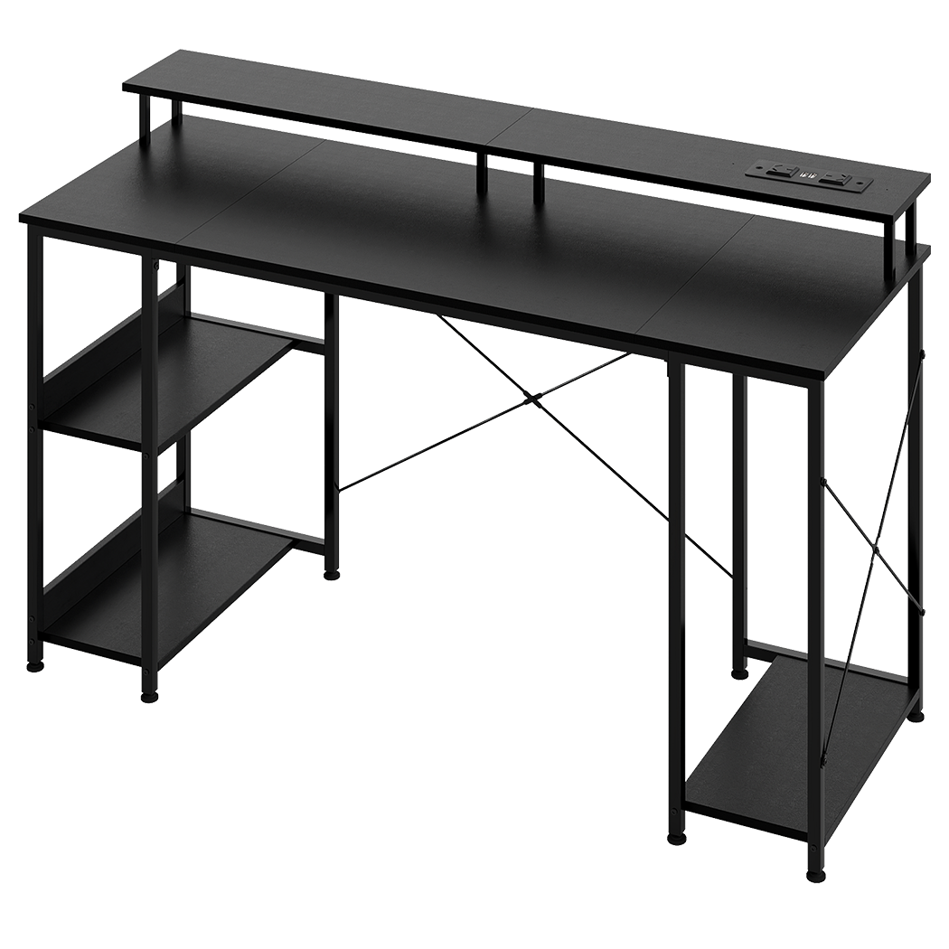 Gaming Desk Computer Table 140cm Black 140x48x86.5cm