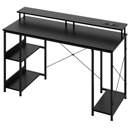 Gaming Desk Computer Table 140cm Black 140x48x86.5cm