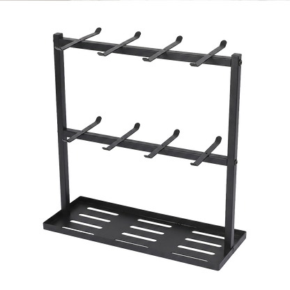 Levede Mug Rack 2 Tier 16 Hook Metal Coffee Cup Holder Stand Organizer Kitchen