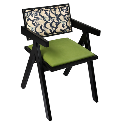Minimalist Dining Chair Retro Backrest Chair x4  Space-Saving Design