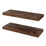 Floating Wall Shelves 2 Pack Brown 60cm | HomeAndLiving