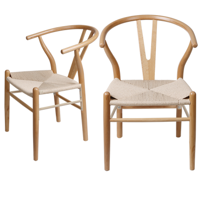 Minimalist 6x Dining Chairs Wooden Hans  Adjustable Height Classic