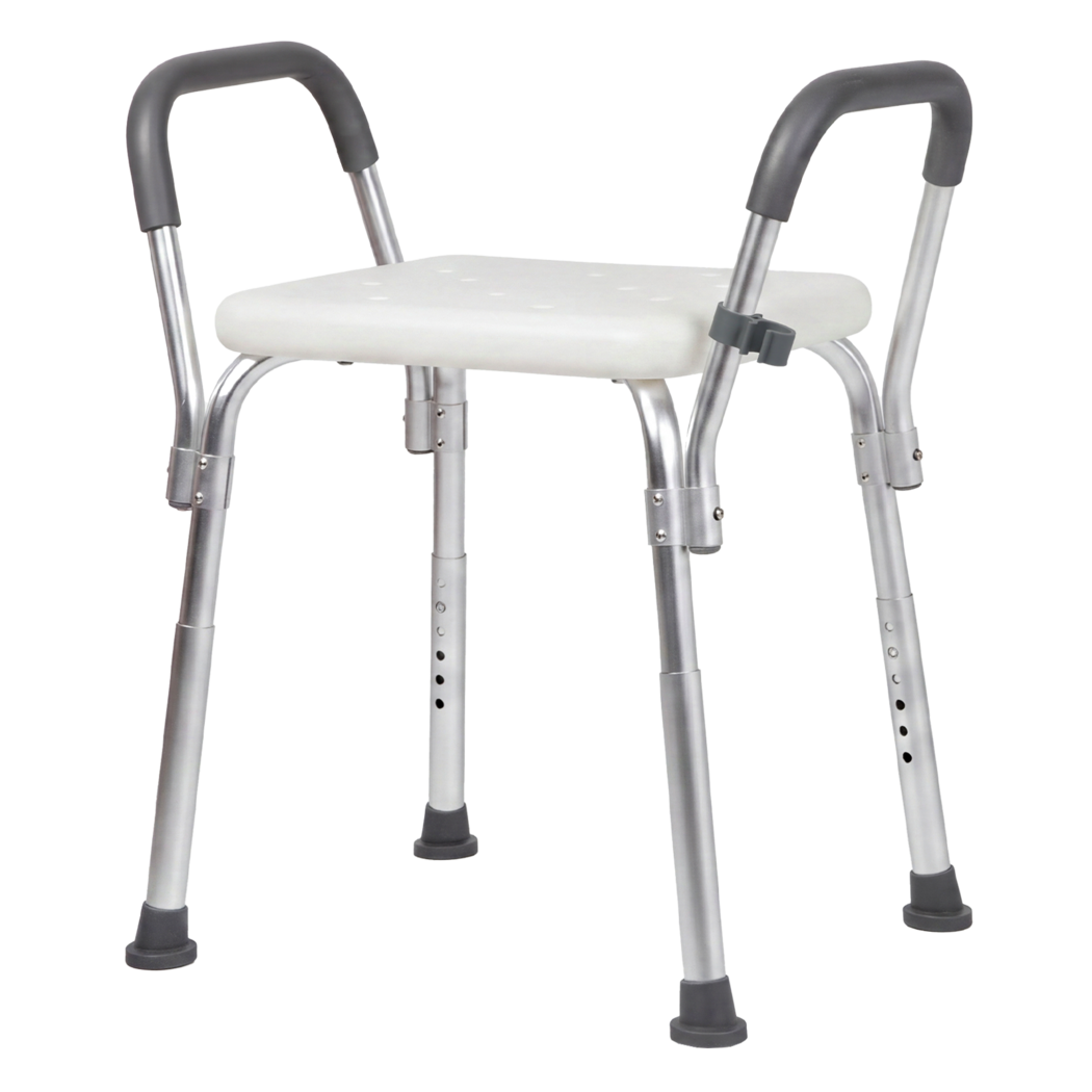 Adjustable Shower Chair Bath Seat Arms | HomeAndLiving - 9