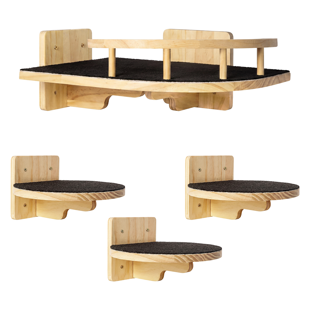 Cat Wall Shelf Corner Tree 22.5x19.3x1.8cm