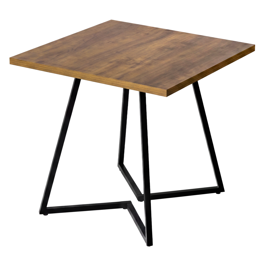 Square Dining Table Walnut 80x80cm
