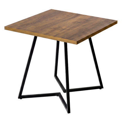 Square Dining Table Walnut 80x80cm