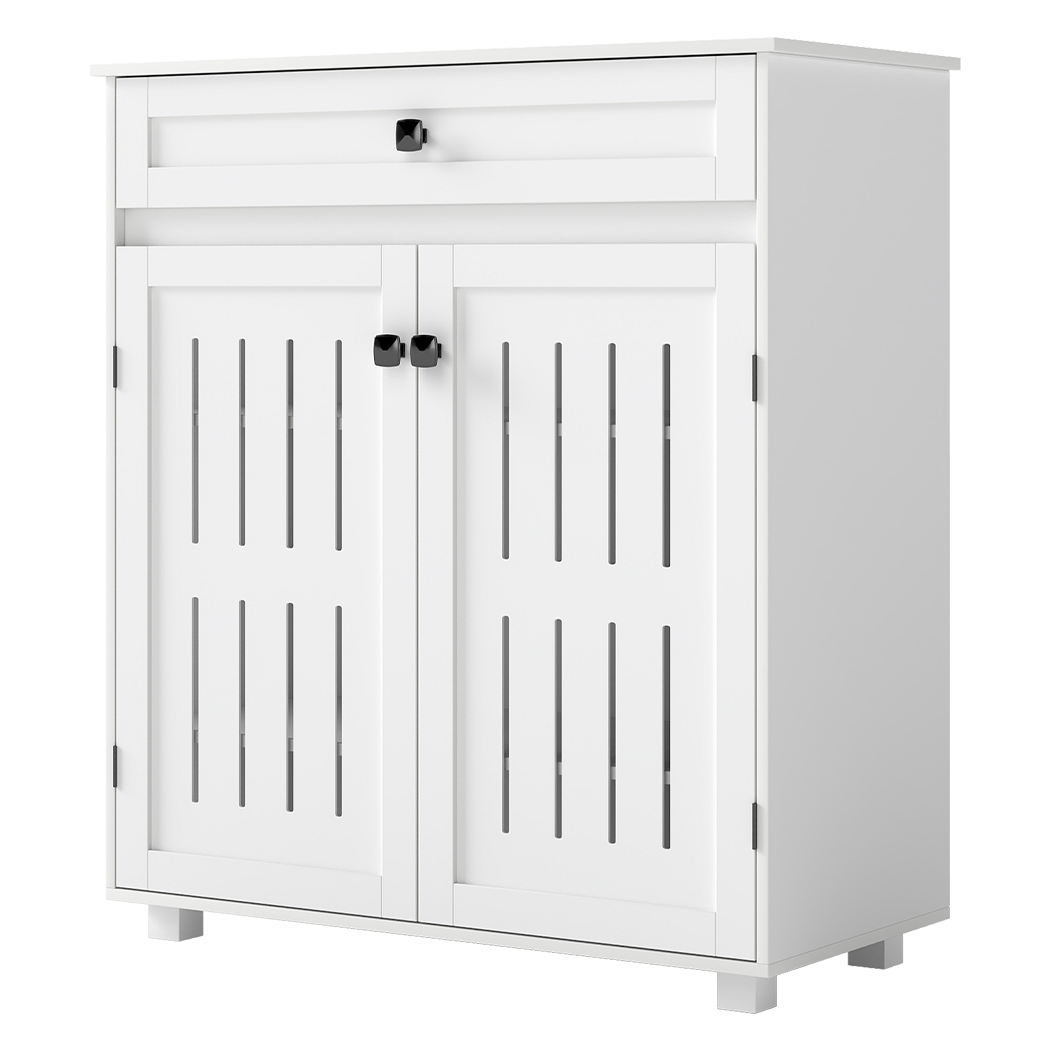 Shoe Cabinet White Storage 78x37x85.5cm