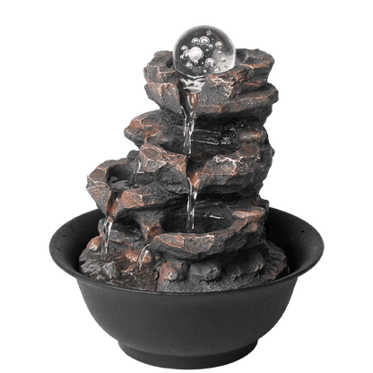 Tabletop Water Fountain 3-Speed 21x21x24cm