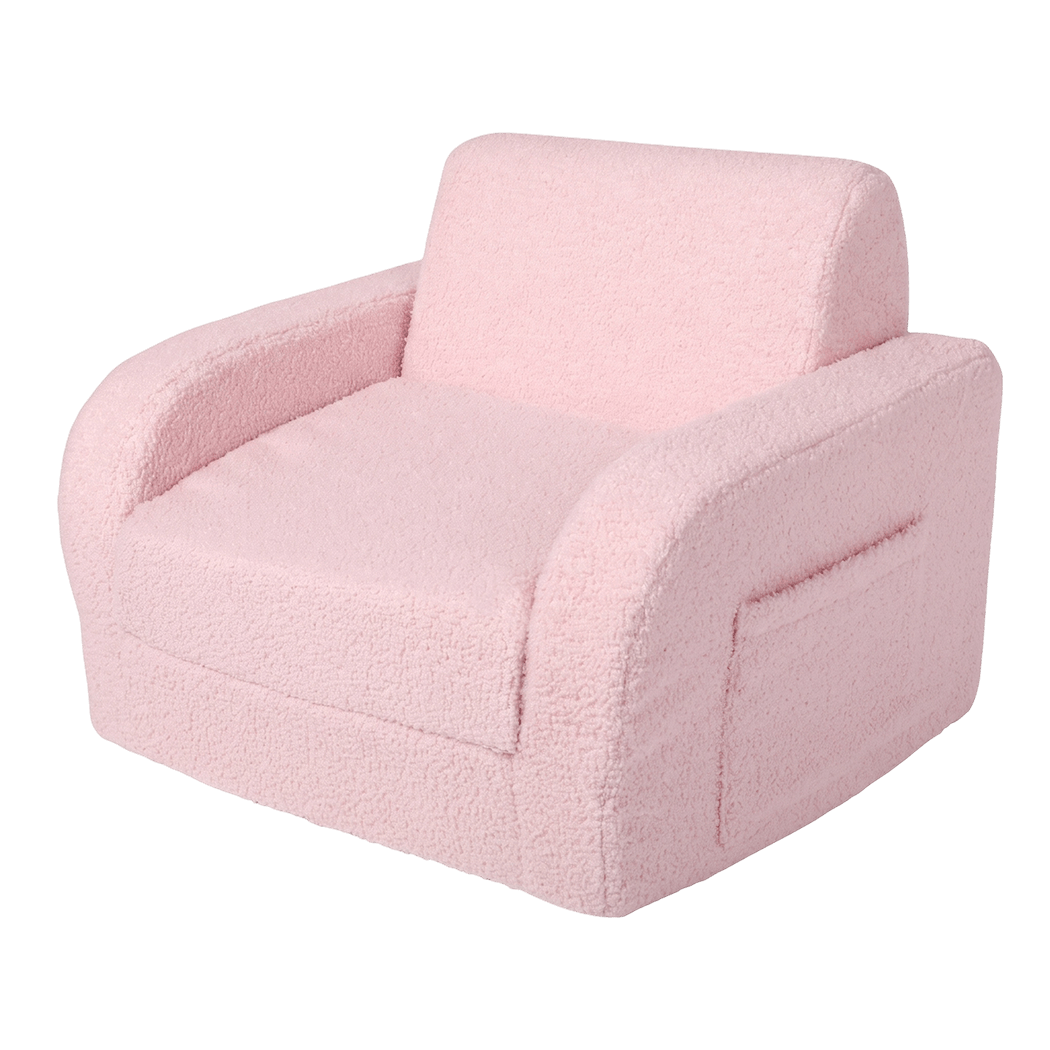 Kids Sofa 3 In 1 Convertible Chair 91x52x25cm