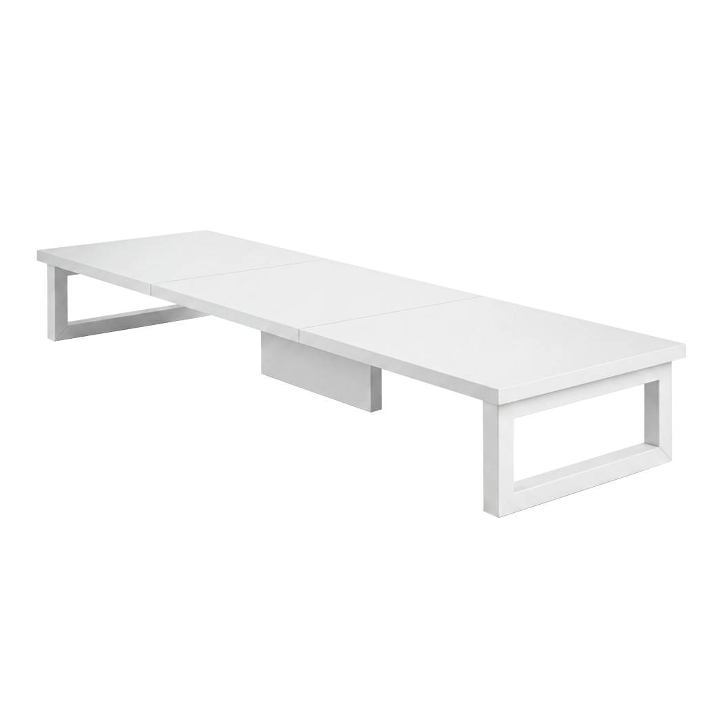 Levede Dual Monitor Stand Riser Desk Laptop Computer Organizer Laptop Shelf 90cm