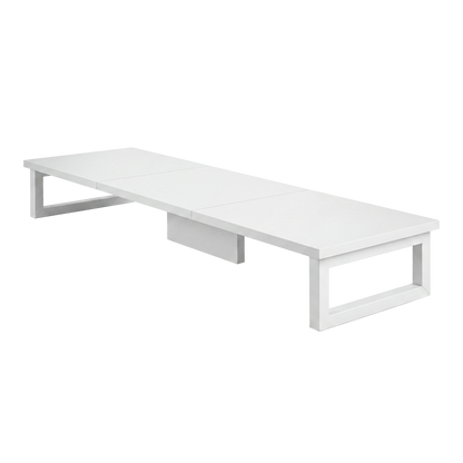 Levede Dual Monitor Stand Riser Desk Laptop Computer Organizer Laptop Shelf 90cm