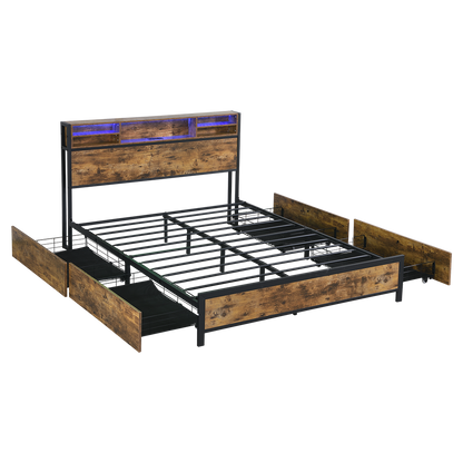 Compact bed frame queen  Scandi Inspired Design Classic Durable