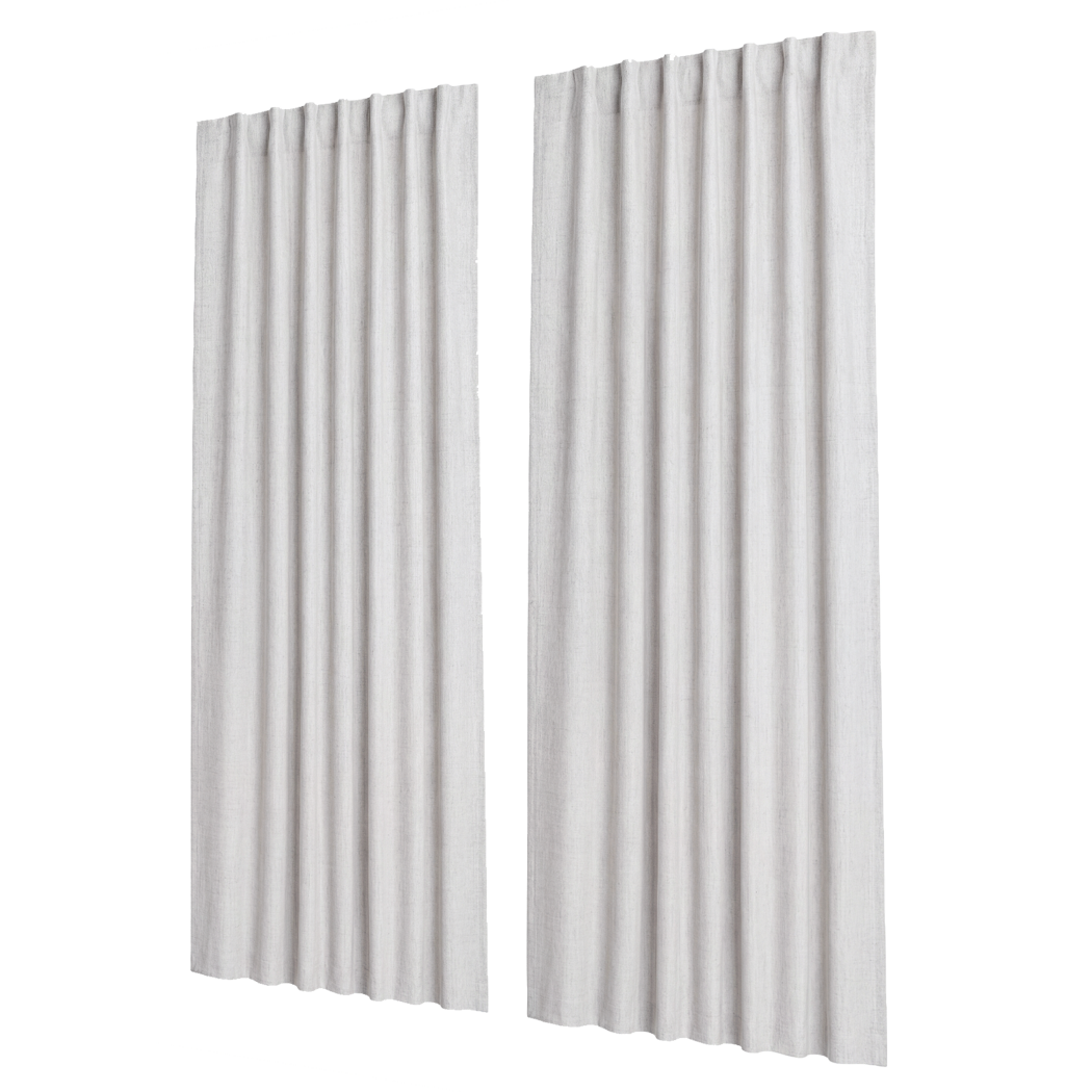 Marlow 2 Panels Blackout Curtains Linen Look Curtain Draperies Window Bedroom