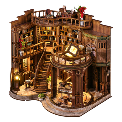 Vintage Library Kit Walnut 23x17x23cm